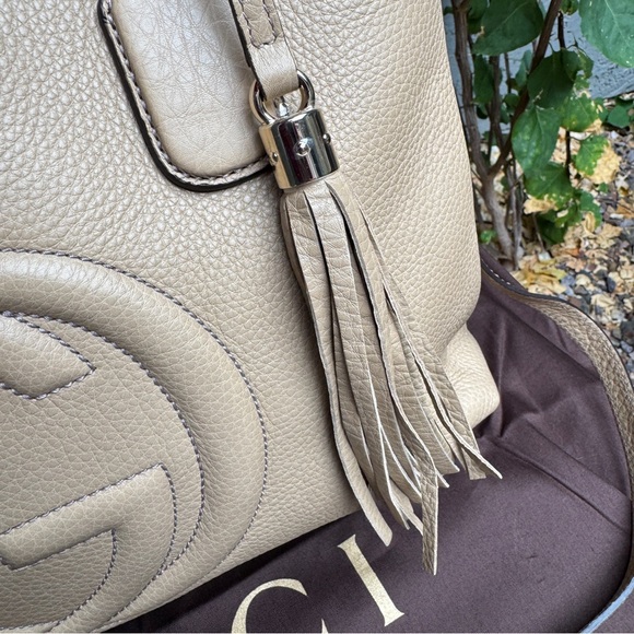 Gucci Soho Leather Convertible Shoulder Bag Tote - Picture 5 of 13